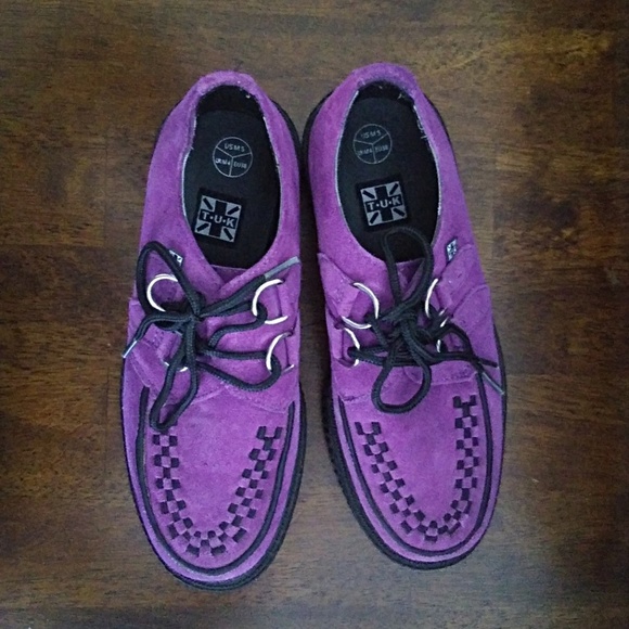 purple creepers shoes